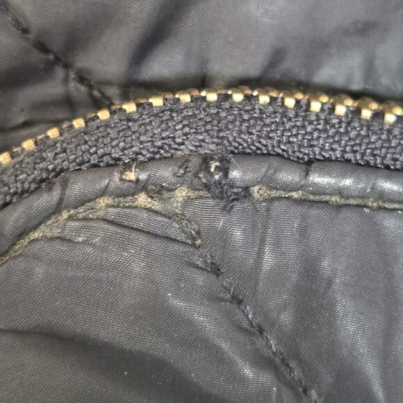 Kate Spade Black Quilted Backpack Gold Tone Hardware Designer Luxury Preppy - Picture 8 of 11